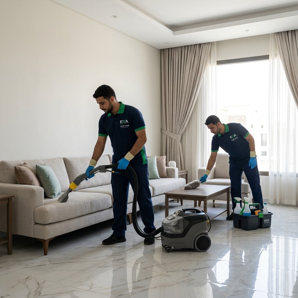 خدمة تنظيف الشقق من إكسا كلين في الرياض